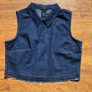 Denim crop top